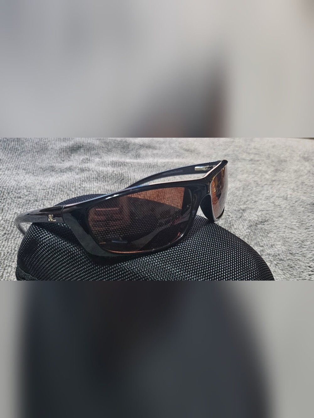 Hobie Bog Unisex Black Sunglasses Frame with Brown Accents